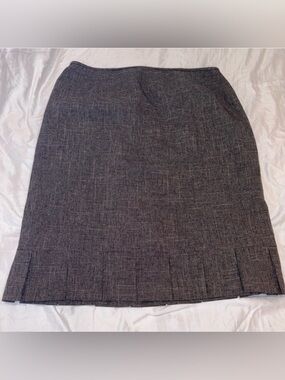 Evan Picone Grey Tweed Pencil Skirt